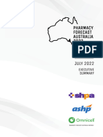 Pharmacy Forecast Australia 2022 Executive Summary