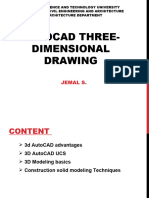 AutoCAD ppt-5 AutoCAD Three-Dimensional Drawing
