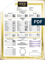 Mage The Ascension 20th Anniversary Edition Character Sheet
