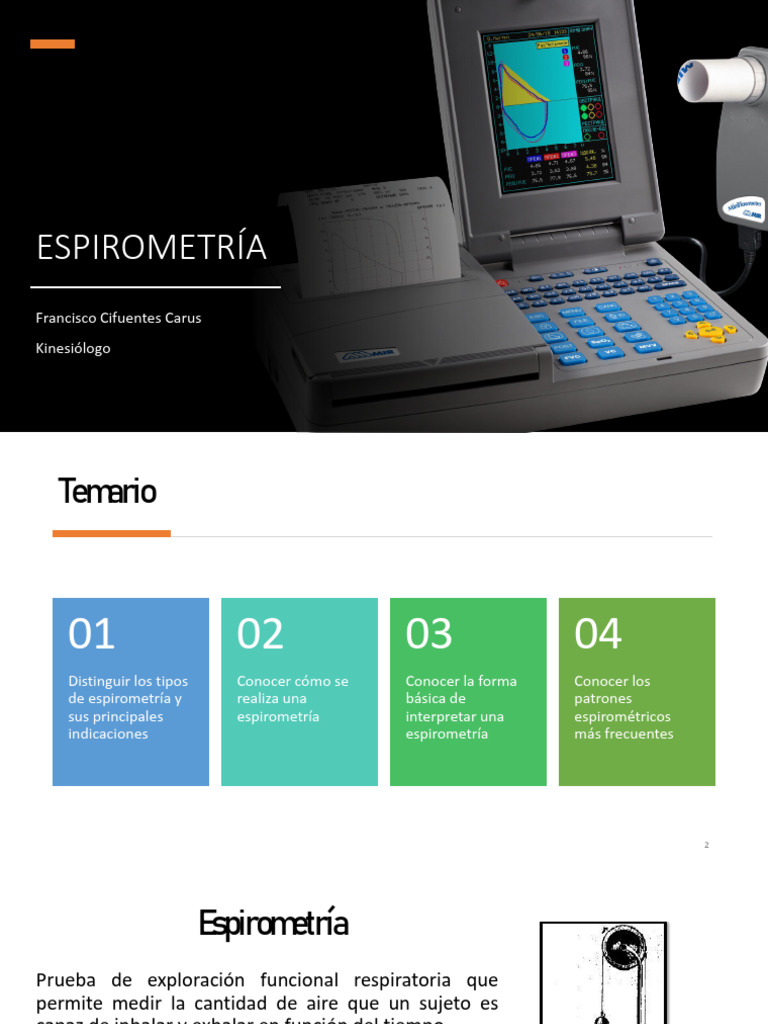 Guía Completa de Espirometría | PDF | Pulmón | Medicina CLINICA