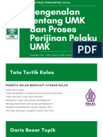 Pengenalan Tentang UMK Dan Proses Perijinan Pelaku UMK