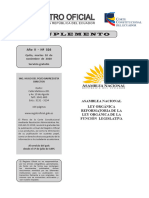 Ley Orgánica Reformatoria de La Ley Orgánica de La Función Legislativa