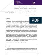 Família/Escola: Contribuições Do Diálogo No Processo Ensino Aprendizagem Nos Anos Iniciais Do Ensino Fundamental