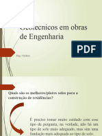 Geotecnicos em Obras de Engenharia Aula de Geologia Outubro