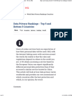 Data Privacy Rankings - Top 5 and Bottom 5 Countries - Privacy HQ