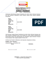 Format Surat Mandat Pembukaan Akun SIkadeka DPC