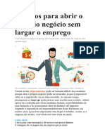 8 passos para abrir o próprio negócio sem largar o emprego