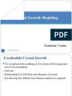 Crystal Growth Modeling: Kumkum Verma