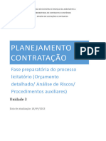 Unidade 3 - Planejamento Da Contratação