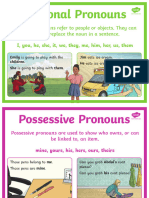 t2 e 5323 Types of Pronouns Display Posters Display Posters - Ver - 6
