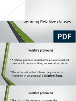 Relative Clauses