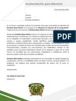 Carta Recomendacion UAEM