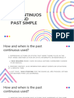 Past Continuos Vs Past Simple