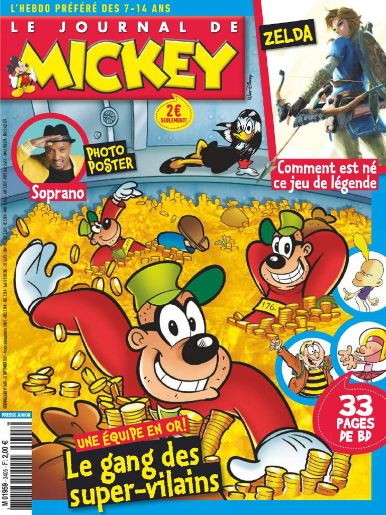 Ancien Livre Journal De Mickey - Picsou Prend La Barre, état Correct