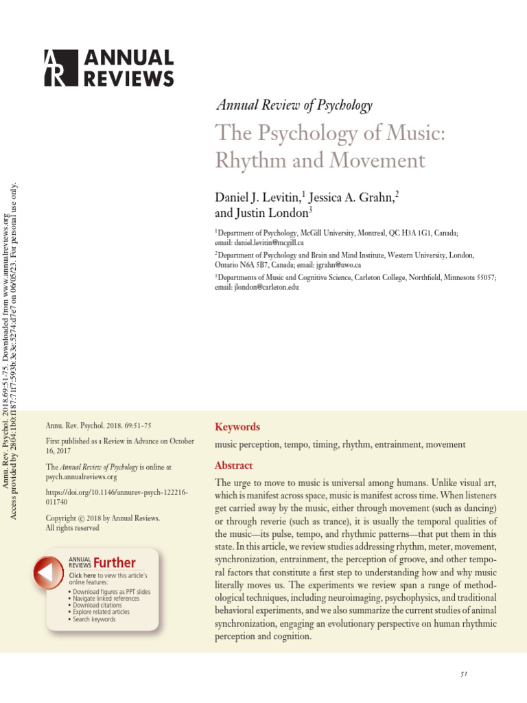 Rhythm and Movement PDF Rhythm Tempo