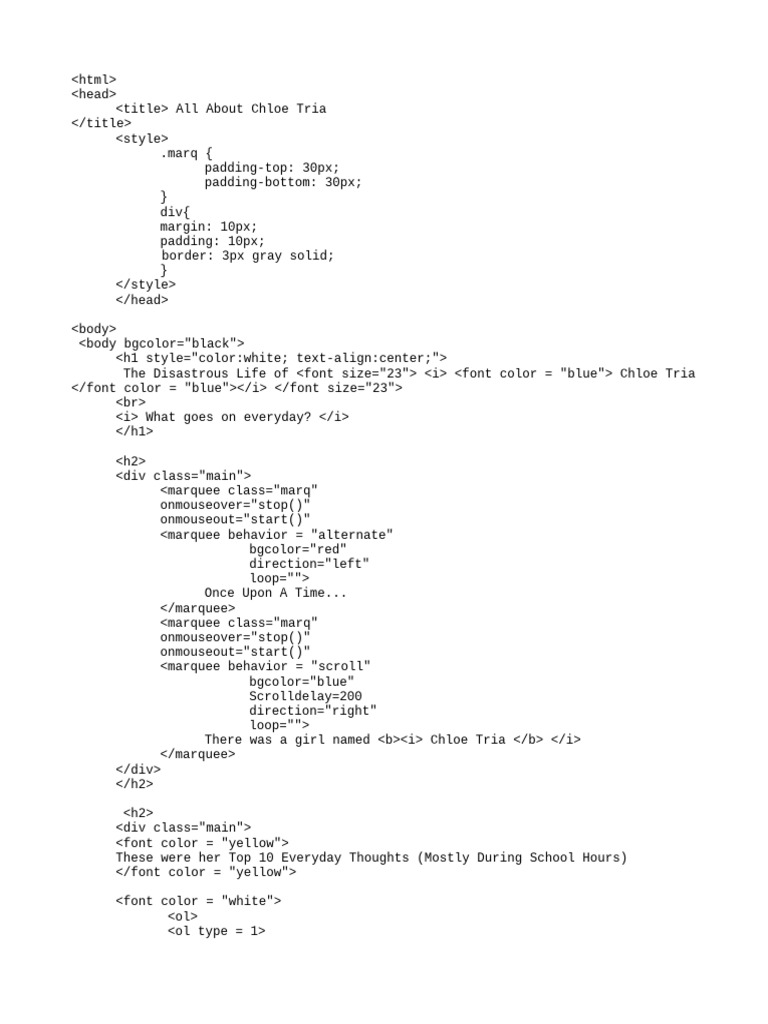 My First Web Page | PDF