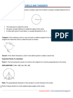 Circle and Tangents