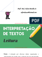 Leitura, Interpretação e Compreensão de Textos