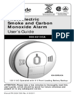 Kidde Smoke and C02 Alarm Operating Instructions 2