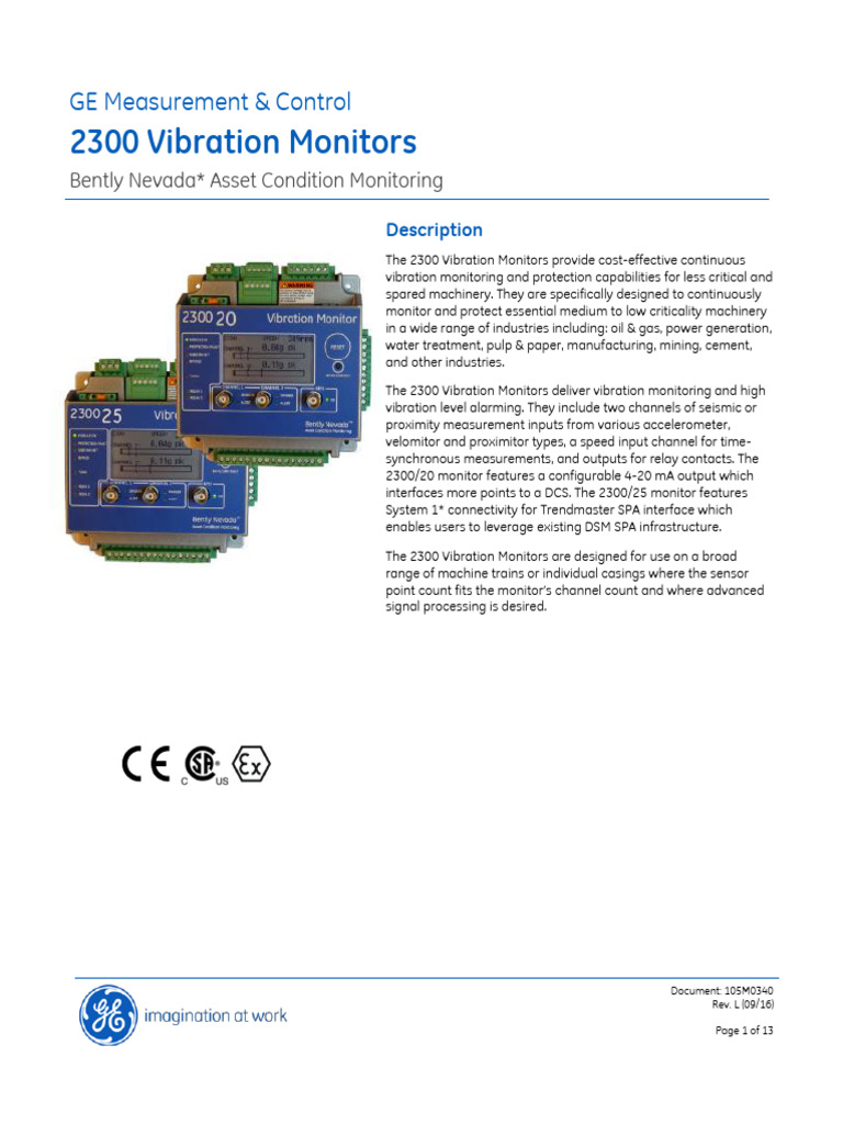 0 2300 Dual Channel Monitor Datasheet 105m0340l PDF Relay