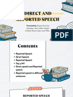 Reported and Direct Speech