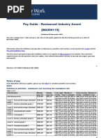 Restaurant Industry Award Ma000119 Pay Guide