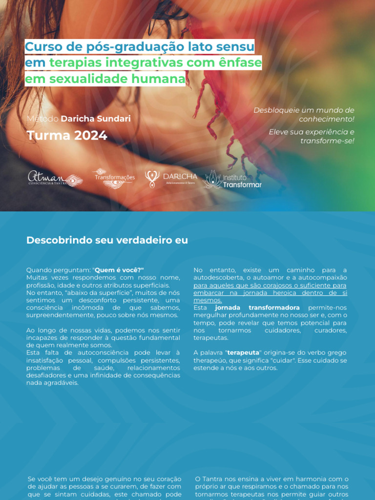 Pós-Graduação em Sexualidade Humana | PDF | Humano | Tantra