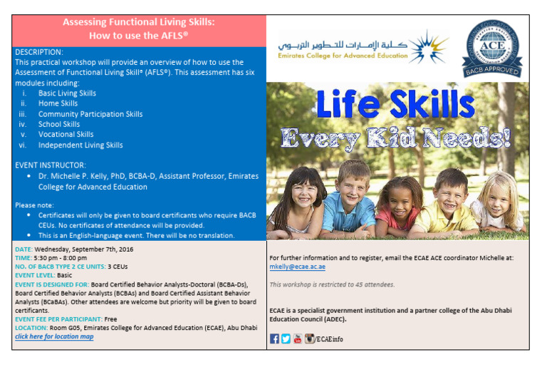 Assessing Functional Living Skills How To Use The AFLS® PDF