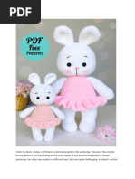 Crochet Bunny in A Dress PDF Amigurumi Pattern