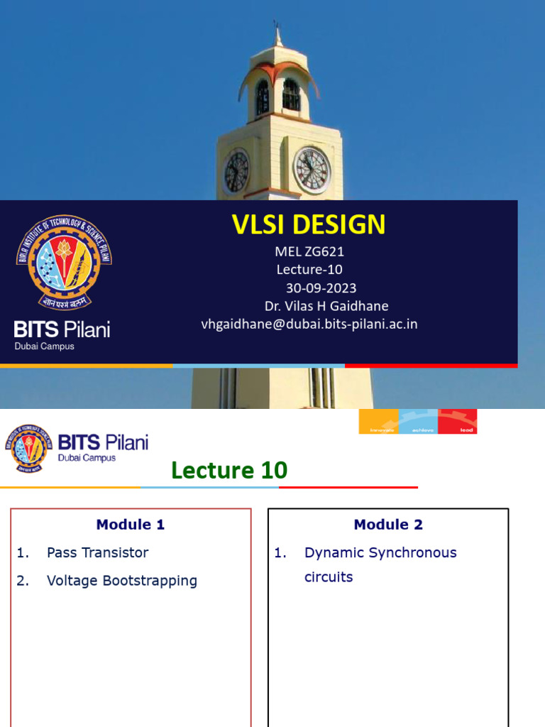 VLSI Design Lecture: Pass Transistors | PDF | Cmos | Mosfet