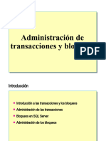 3.- Administracion de transacciones