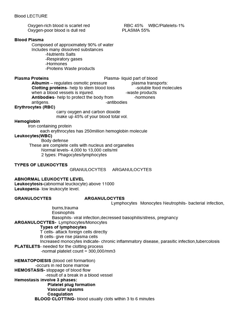 Chapter 12 Blood Doc Template Pdffiller