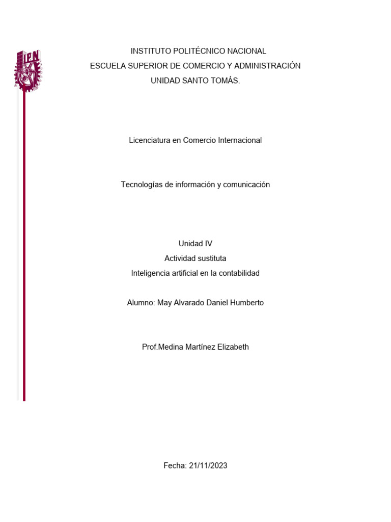 Intelegencia Artificial En La Contabilidad Pdf Inteligencia