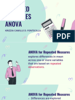 ANOVA For Repeated Measures - Fontecilla