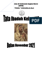 Tata Ibadah Keluarga Bulan November 2021