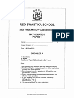 P6 Maths 2020 SA2 Red Swastika Exam Paper