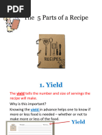 The 5 Parts of A Recipe-Thayer