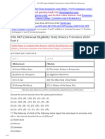 UGC NET History 9 October Morning Shift 2020 Part 6