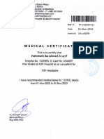 Medical: Certificate