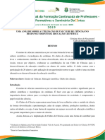 7 Uma Análise Sobre A Utilização de Um Clube de Ciências No Desenvolvimento Da Educação Científica