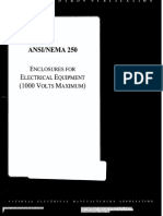 ANSI NEMA 250 ENCLOSURES FOR ELECTRICAL EQUIPMENT (1000 Volts Maximum)