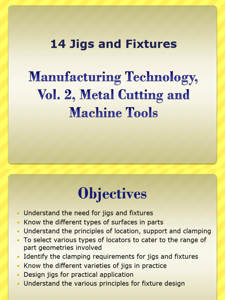 Jigs And Fixtures Pdf Machining Machine Tool