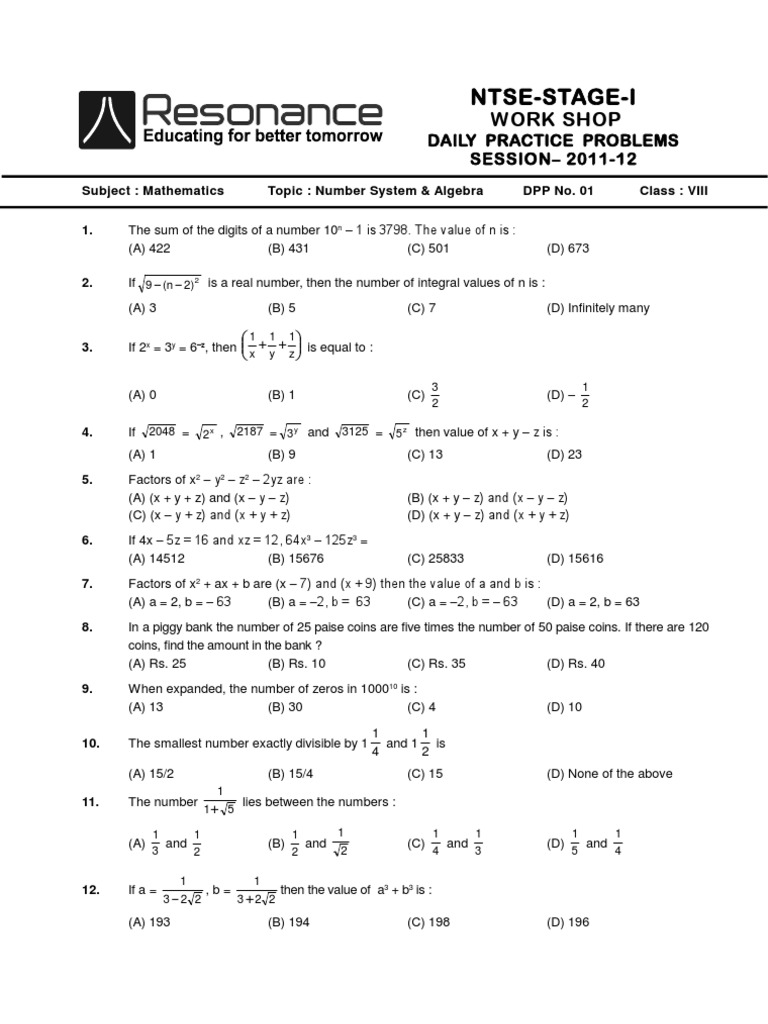 DPP-1 To 4 Maths | PDF | Circle | Triangle