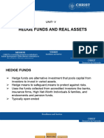 Unit-V HEDGE FUNDS AND REAL ASSETS