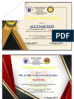 Certificate of Recognition - 2022 2023