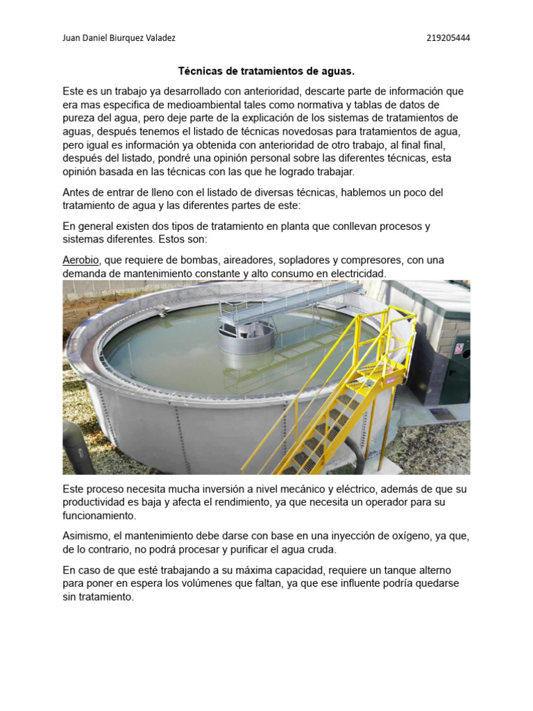 Técnicas Efectivas para Tratamiento de Aguas | PDF | Agua | Aguas ...