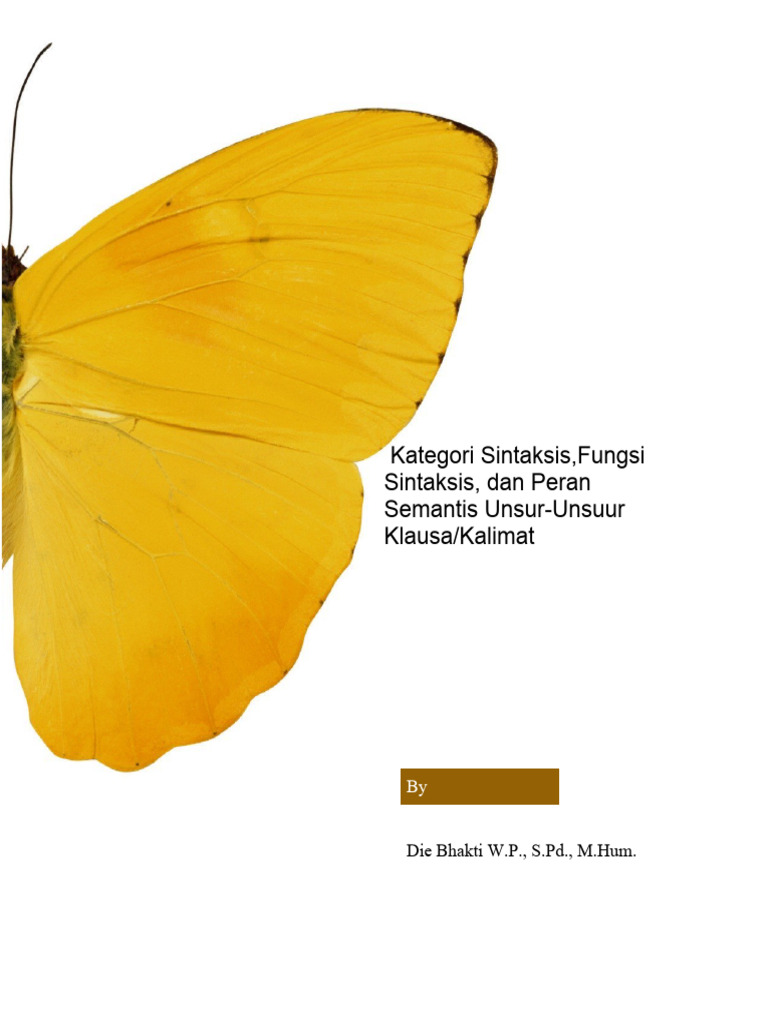 Kategori, Fungsi, Dan Peran Semantis | PDF