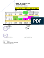 Jadwal Pelajaran Kumer - Kelas 2 - 2023 2024 Ok