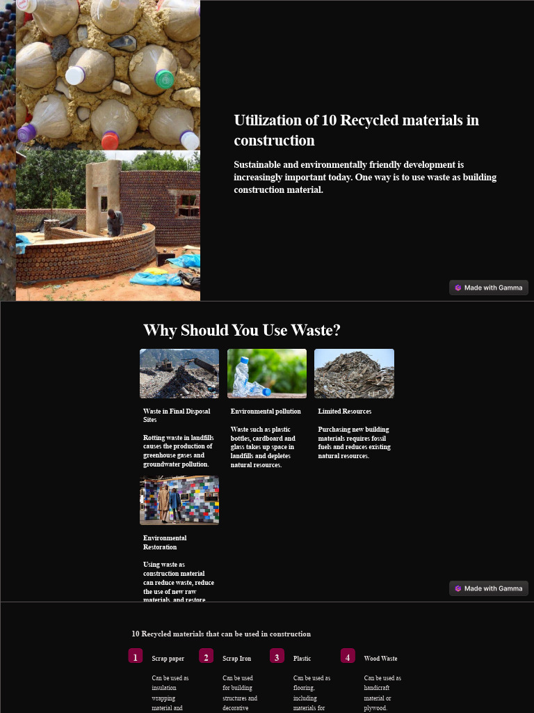 Utilization of 10 Recycled Materials in Construction | PDF | Recycling ... - Recycled Material Utilization Apartment Renovation