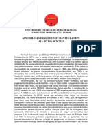 (Versão Extendida) Ata Da Assembleia Geral Dos Estudantes Da Uefs 06.10.2023